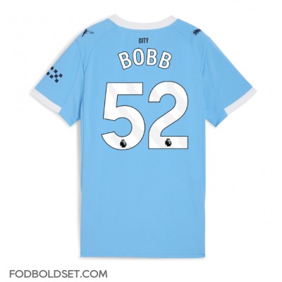 Manchester City Oscar Bobb #52 Hjemmebanetrøje Dame 2025-26 Kortærmet Manchester City Oscar Bobb #52 Hjemmebanetrøje Dame 2025-26 Kortærmet
